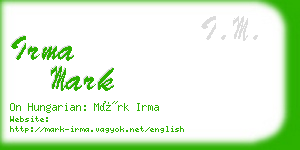 irma mark business card